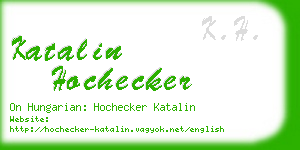 katalin hochecker business card